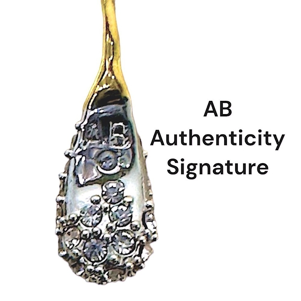 ALEXIS BITTAR Solanales Drop Gold & Crystal Front Back Link Earrings - LAST PAIR - Picture 5 of 10